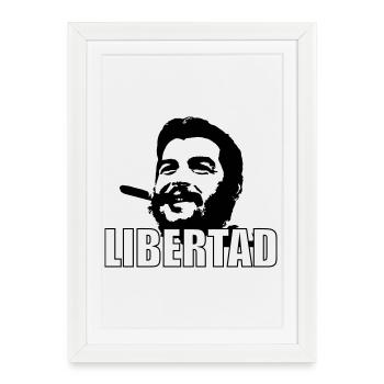 Libertad ! - Affiche encadrée (27 × 37 cm) - blanc - Devant