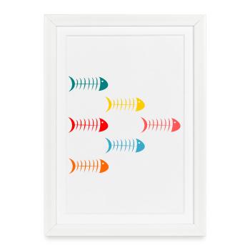 Sardines - Framed poster (27 × 37 cm) - white - Front