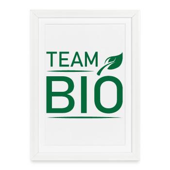 team bio icon Logo icon Sheet Sheets Graphic - Framed poster (27 × 37 cm) - white - Front