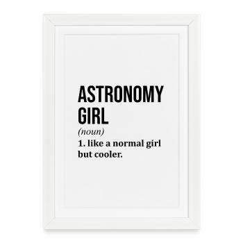Astronomy Astronomy Astronomy - Framed poster (27 × 37 cm) - white - Front