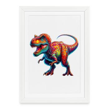 Dinosaur - Framed poster (27 × 37 cm) - white - Front