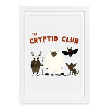 The Cryptid Club - Framed poster (27 × 37 cm) - white - Front