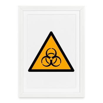 Biohazard - Affiche encadrée (27 × 37 cm) - blanc - Devant