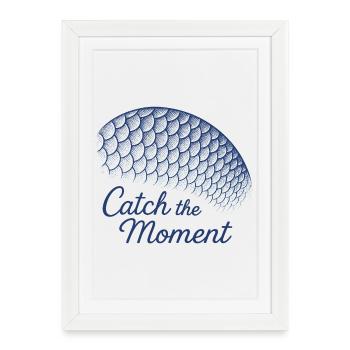 Catch the Moment Fish Scales - Framed poster (27 × 37 cm) - white - Front