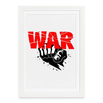No war - Framed poster (27 × 37 cm) - white - Front
