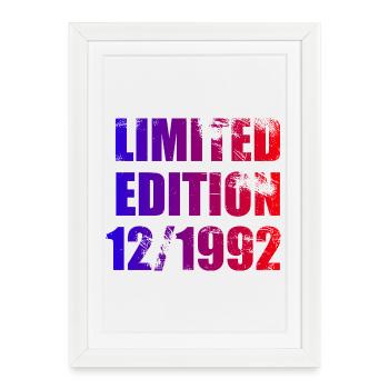 33e anniversaire Edition limitée 12/1992 - Affiche encadrée (27 × 37 cm) - blanc - Devant