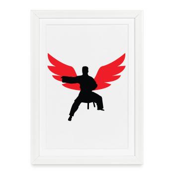 Aikido - Martial Art - Aikido - Framed poster (27 × 37 cm) - white - Front