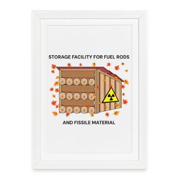Autumn Fuel Rods Storage - Framed poster (27 × 37 cm) - white - Front