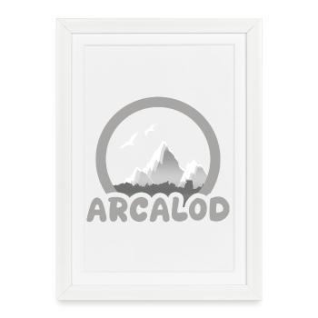 Trekking Arcalod - Affiche encadrée (27 × 37 cm) - blanc - Devant