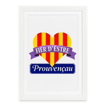 provence_fier - Framed poster (27 × 37 cm) - white - Front