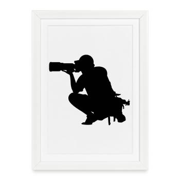 Fotograf Photographer - Framed poster (27 × 37 cm) - white - Front