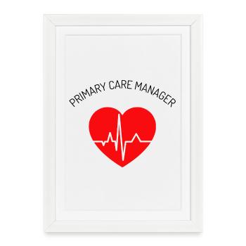 Gestionnaire de soins primaires - Affiche encadrée (27 × 37 cm) - blanc - Devant