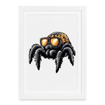 Tarantula Comic Holidays - Affiche encadrée (27 × 37 cm) - blanc - Devant