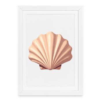 Shell - Framed poster (27 × 37 cm) - white - Front