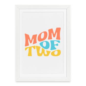 mom of two - Framed poster (27 × 37 cm) - white - Front
