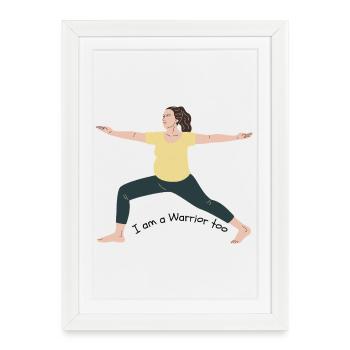 Warrior Too the Left - Framed poster (27 × 37 cm) - white - Front