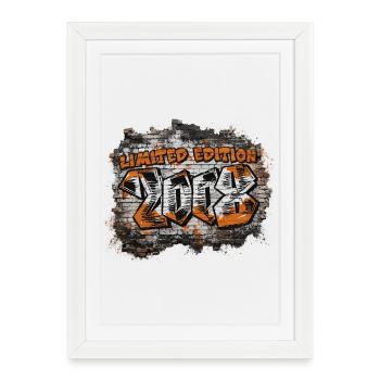 Édition limitée Graffiti 2008 Birthday - Affiche encadrée (27 × 37 cm) - blanc - Devant
