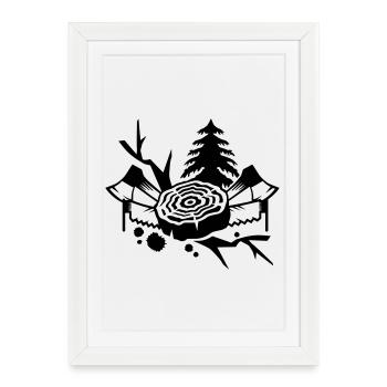 Tools for lumberjacks - Framed poster (27 × 37 cm) - white - Front