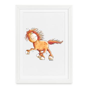 Icelandic Horse - Affiche encadrée (27 × 37 cm) - blanc - Devant