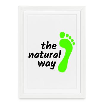 Pieds nus - La voie naturelle 2023 - Affiche encadrée (27 × 37 cm) - blanc - Devant