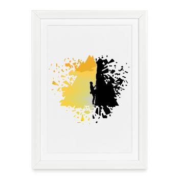 Escape to the Brilliant Summit - Framed poster (27 × 37 cm) - white - Front