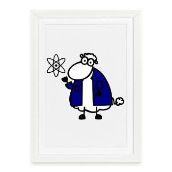 Physics - Framed poster (27 × 37 cm) - white - Front