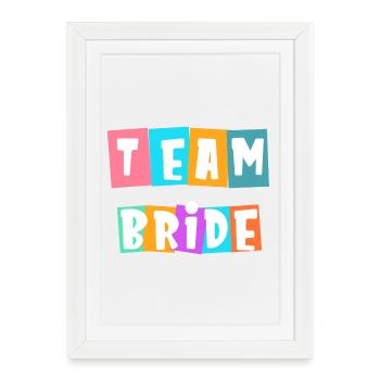 Team Bride! Customizable - Framed poster (27 × 37 cm) - white - Front