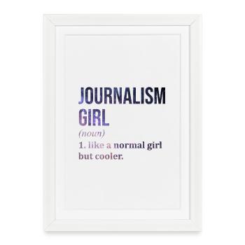 Journalisme Journalisme Journalisme - Affiche encadrée (27 × 37 cm) - blanc - Devant