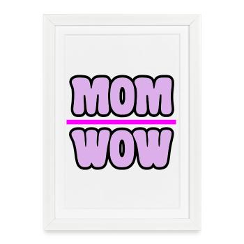 Maman - Affiche encadrée (27 × 37 cm) - blanc - Devant