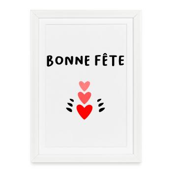 HAPPY FATHER'S DAY. DAD. FATHER'S DAY. FATHER - Framed poster (27 × 37 cm) - white - Front