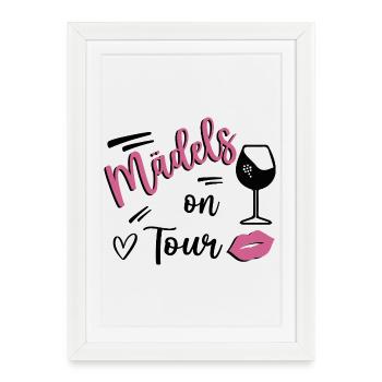 Bachelorette Party Bachelorette Party Outfits - Framed poster (27 × 37 cm) - white - Front