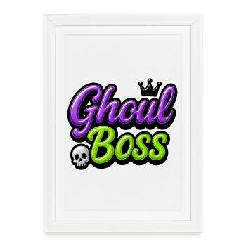 Ghoul Chef / Y2K Halloween Design - Affiche encadrée (27 × 37 cm) - blanc - Devant