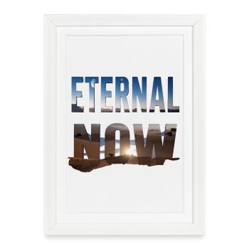 Éternel maintenant - Affiche encadrée (27 × 37 cm) - blanc - Devant