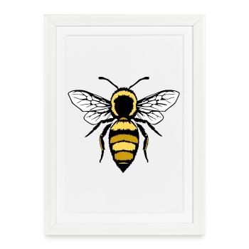 Bee Bees T-shirt Beekeeper Gift - Framed poster (27 × 37 cm) - white - Front