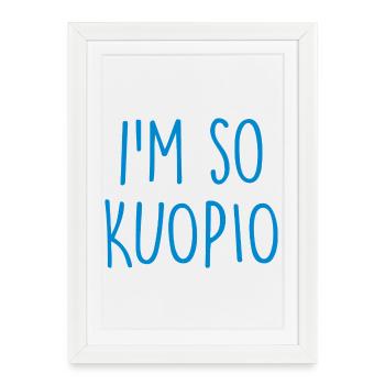 Kuopio, Finlande - Affiche encadrée (27 × 37 cm) - blanc - Devant