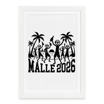 Malle 2026 Holiday - Framed poster (27 × 37 cm) - white - Front