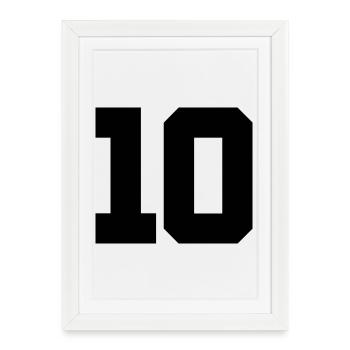 10 - Framed poster (27 × 37 cm) - white - Front