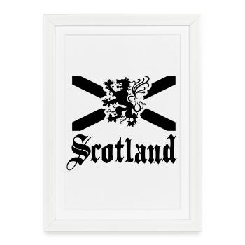 ecosse - Affiche encadrée (27 × 37 cm) - blanc - Devant