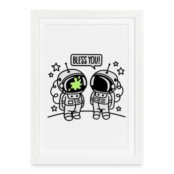 Bless you! - Framed poster (27 × 37 cm) - white - Front