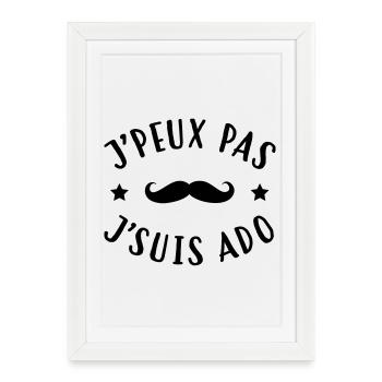 Ado - Adolescent - Adolescente - Famille - Jeune - Framed poster (27 × 37 cm) - white - Front