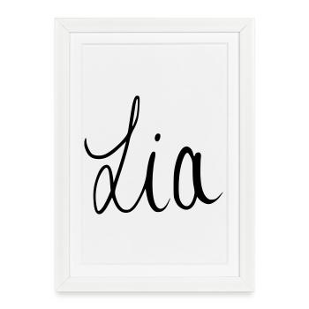 Lia - Affiche encadrée (27 × 37 cm) - blanc - Devant