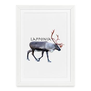 Lapponia - Framed poster (27 × 37 cm) - white - Front