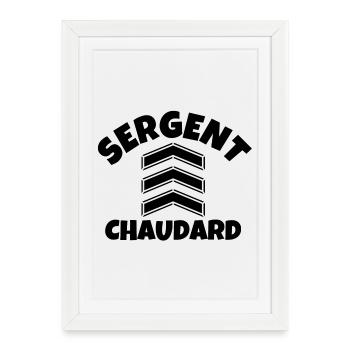 septième compagnie, militaire, militaire humour - Affiche encadrée (27 × 37 cm) - blanc - Devant