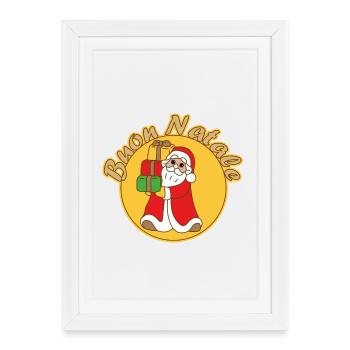 Santa Gifts - Framed poster (27 × 37 cm) - white - Front