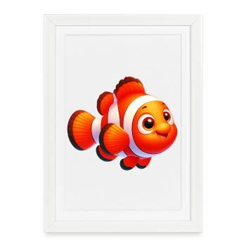 Clownfish - Framed poster (27 × 37 cm) - white - Front