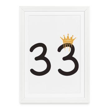 33 - Framed poster (27 × 37 cm) - white - Front