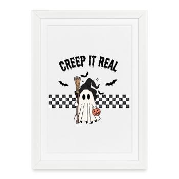 Cute Ghost Girl Halloween Design - Framed poster (27 × 37 cm) - white - Front