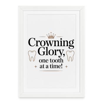 Dental Bridge Framework Art  - Framed poster (27 × 37 cm) - white - Front