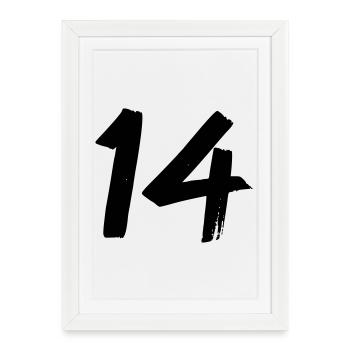 14 - Framed poster (27 × 37 cm) - white - Front
