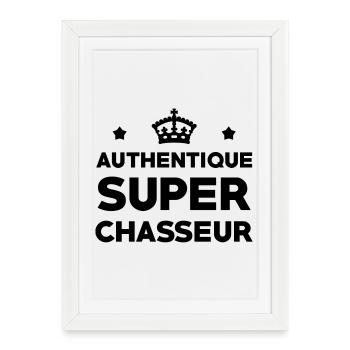 Authentic Super Hunter - Framed poster (27 × 37 cm) - white - Front